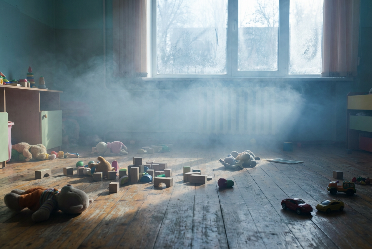 Процесс обработки холодным туманом