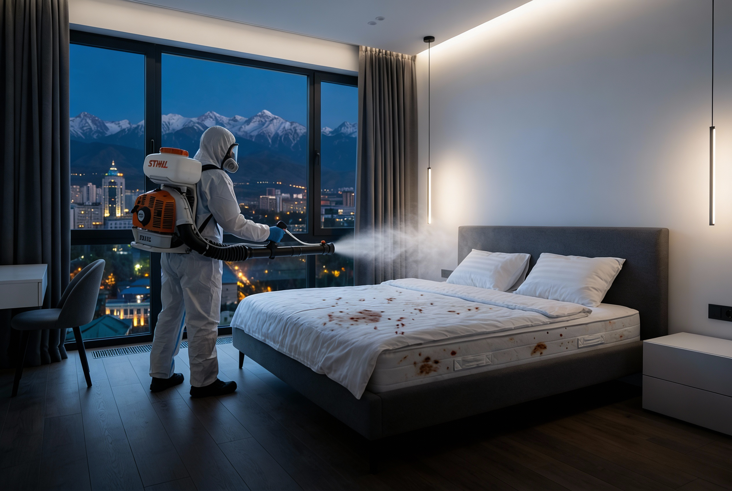 Уничтожение постельных клопов в Алматы